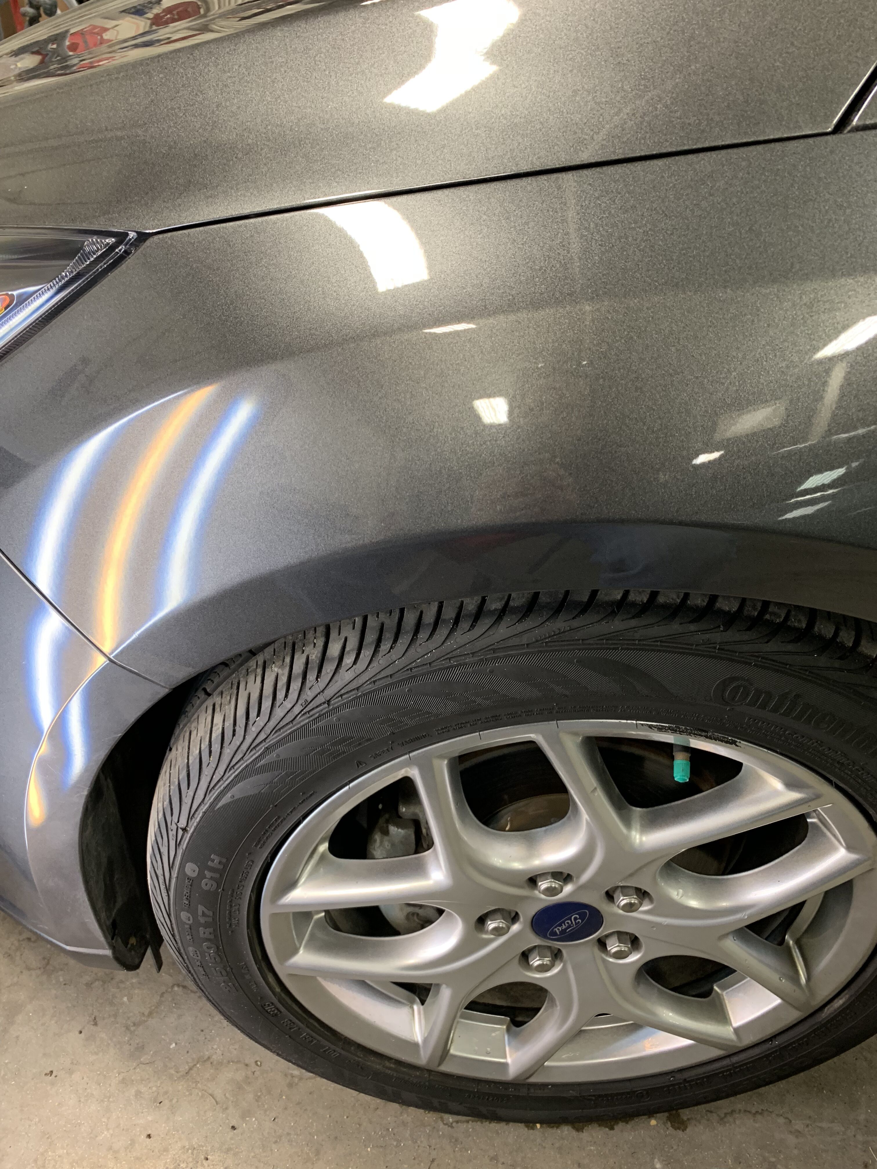 a ford with the dents fixed