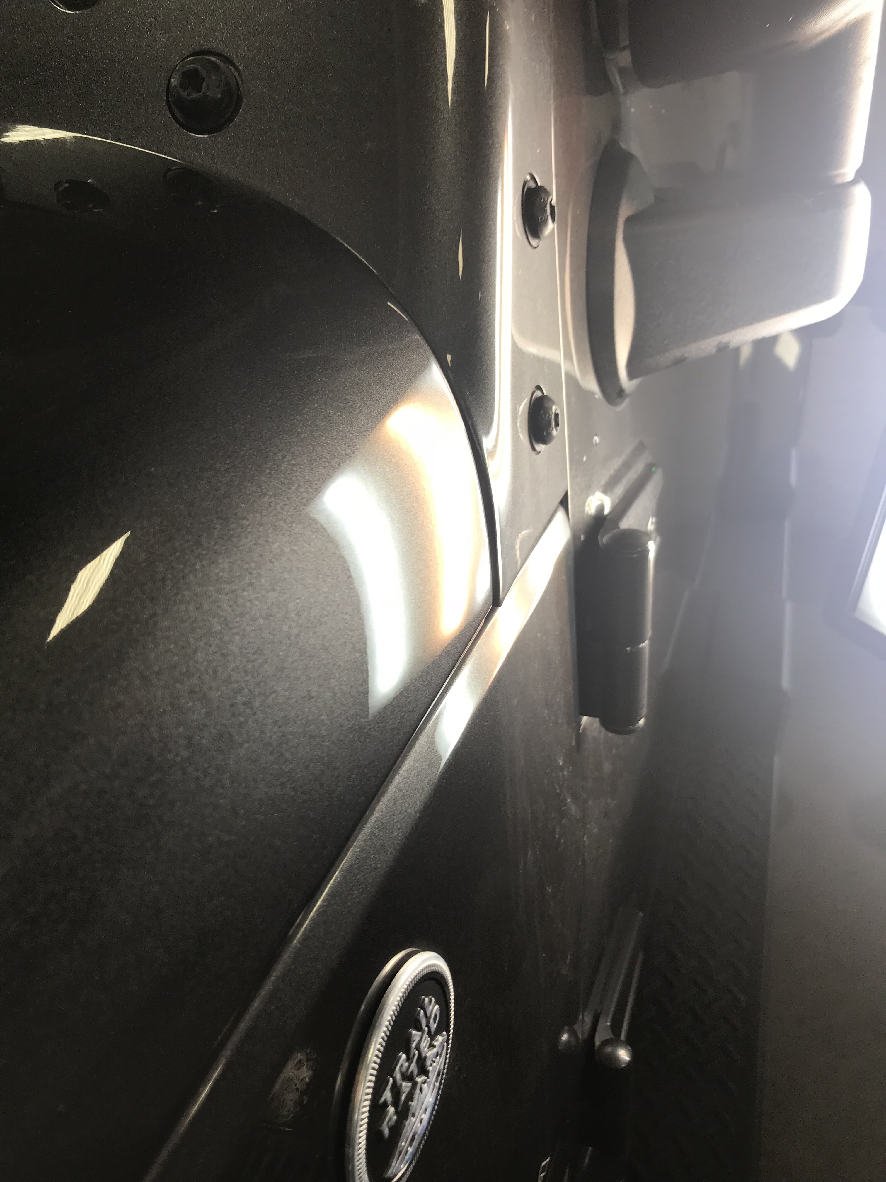 the jeep with the small dent fixed completely